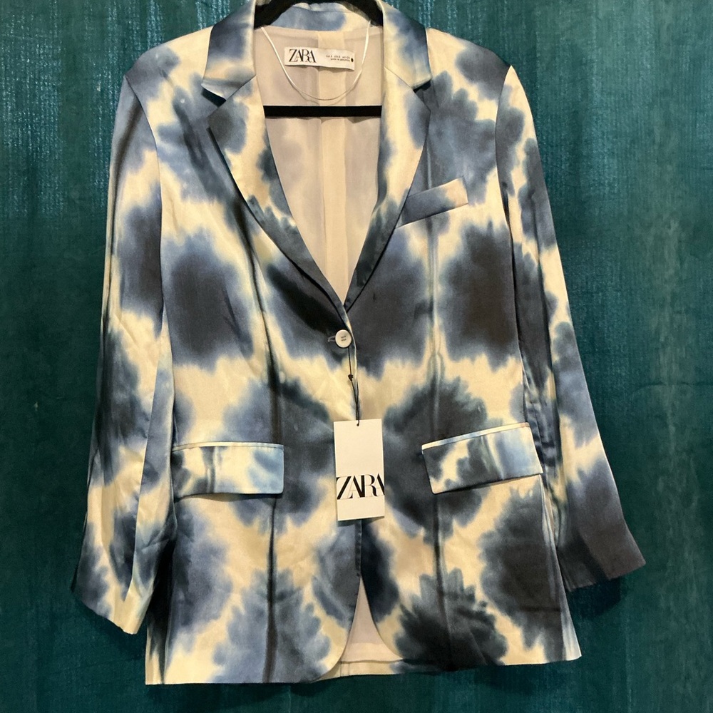 Zara Blue Dye Women's Blazer